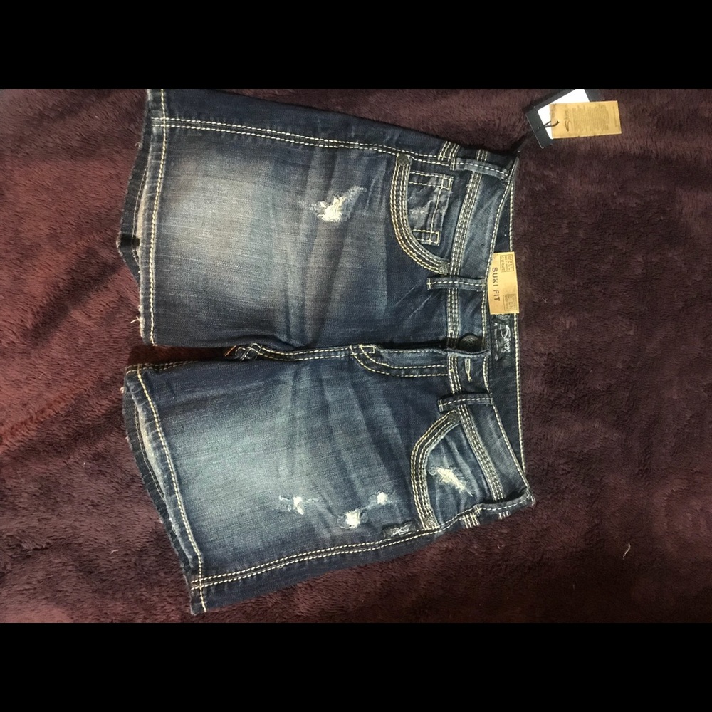 Silver Suki High Shorts